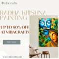 INR 2600,  Beautiful Radha Krishna Painting For Spiritual D&eacute;cor