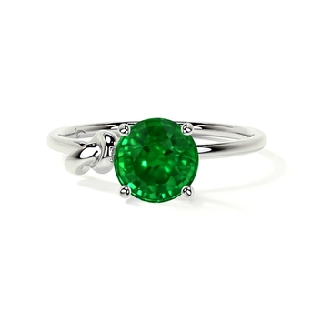 New York, Jewelry, USD 1562,  Get GemsNY Emerald Ring With Diamonds 0.48cts Round AAAA Quality