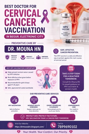 Bangalore, Health, Best Doctor For Cervical Cancer Vaccination In Begur, Electronic City - Preventive Care By