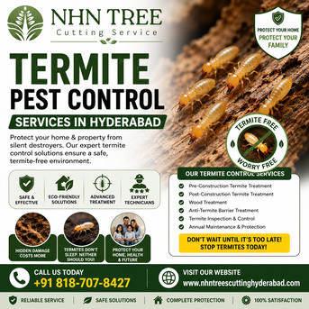 Hyderabad, Business, Termite Pest Control Services In Hyderabad &ndash; NHN Tree Cutting Hyderabad