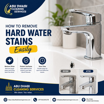 Abu Dhabi, Cleaning, How To Remove Hard Water Stains Easily