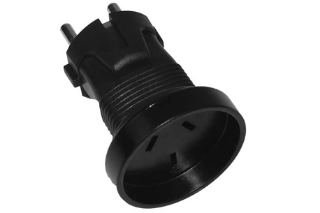 New York, Electronics, USD 5,  Australia To Europe Schuko CEE7/7 Power Plug Adapter