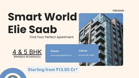 Noida, Real Estate For Sale, 2 BR,  Smart World Elie Saab | Redefining Grandeur In Noida
