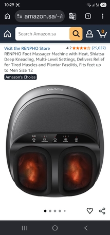 Olaya, Health & Beauty Items, SAR 500,  RENPHO Premium Massage Set (Back & Foot Massager)