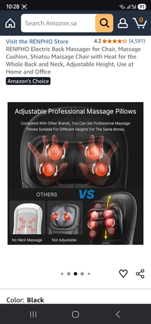 Olaya, Health & Beauty Items, SAR 500,  RENPHO Premium Massage Set (Back & Foot Massager)