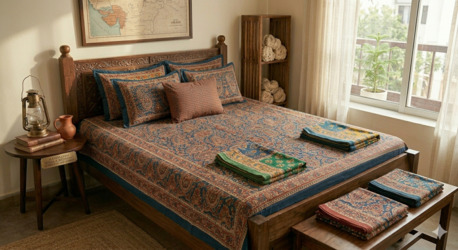 Mumbai, Household Items, INR 1499,  Single Bed Sheets Online | Soft Cotton Single Bedsheets &ndash; TheIndiglobal
