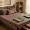 INR 1499,  Single Bed Sheets Online | Soft Cotton Single Bedsheets &ndash; TheIndiglobal