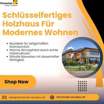 Berlin, Construction, Schlüsselfertiges Holzhaus Für Modernes Wohnen