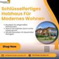 Schlüsselfertiges Holzhaus Für Modernes Wohnen