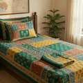 INR 1499,  Double Bedsheets Online | Premium Cotton Double Bed Sheets &ndash; TheIndiglobal