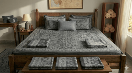 Mumbai, Household Items, INR 1499,  Grey Bedsheets Online | Elegant Grey Bedding Collection &ndash; TheIndiglobal
