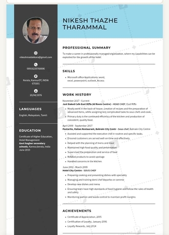 Manama, Job Seekers, Head Chef Italian Cuisine
