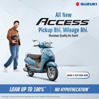 Indore, Business, Latest Suzuki Scooters With Smart Technology