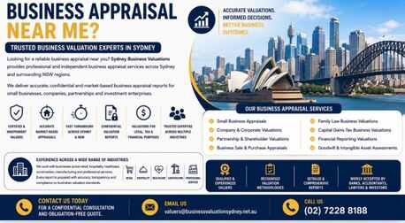 Sydney, Real Estate, Business Appraisal Near Me &ndash; Trusted Business Valuation Experts In Sydney