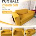 SAR 380,  2 Seater Yellow Sofa For Sale, Just Like New, 380 SAR