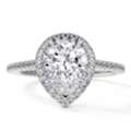 USD 2078,  Get Diamond Engagement Rings For Women Pear Shape Prong Set Ring