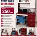 SAR 250,  Study Table With Storage For Sale, 250 SAR