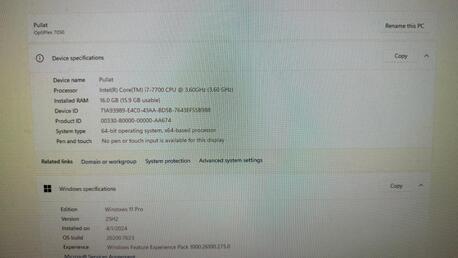 Dhahrat Laban, Computers, SAR 1000,  Full SET Dell Optiplex 7050 ( Negotiable )