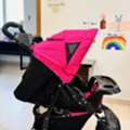 BHD 17,  Juniors Baby Stroller (Excellent Condition) &ndash; Vibrant Pink! BD 17