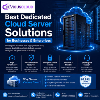Noida, Computer, Best Dedicated Cloud Server Solutions For Businesses & Enterprises