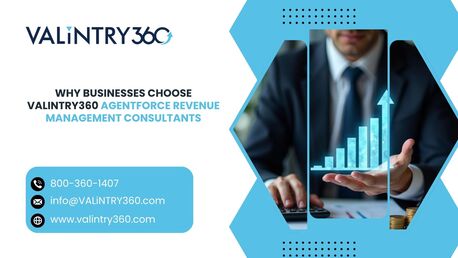 New York, Software Development, Why Businesses Choose VALiNTRY360 Agentforce Revenue Management Consultants