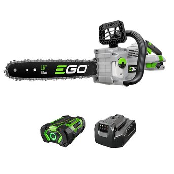 East Jakarta, Tools, IDR 3339889,  EGO POWER+ 56-Volt 16-in Cordless Chainsaw Kit &ndash; 2.5Ah Battery And Charger Included