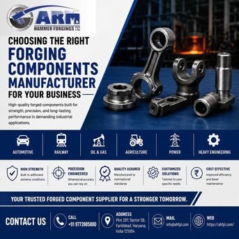 Faridabad, Heavy Equipment, Choosing The Right Forging Components Manufacturer