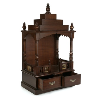 Mumbai, Furniture, INR 35739,  Buy Teak Wood Pooja Mandir Online - Easy Delivery