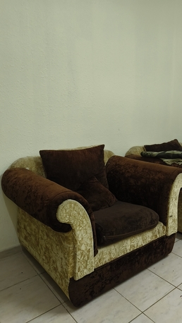 Jubail, Furniture, SAR 250,  Velvet Single Seater Sofa 2 Nos