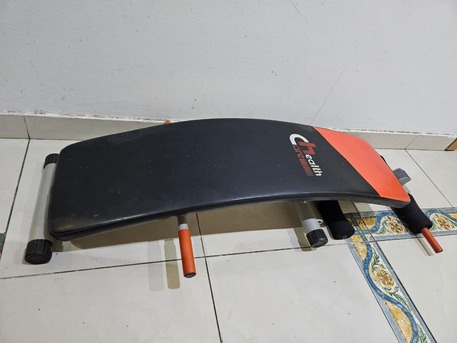 Riyadh, Health & Beauty Items, SAR 1200,  Rarely Used Running Machine With Inclining Feature And Crunches Bench For Sale
