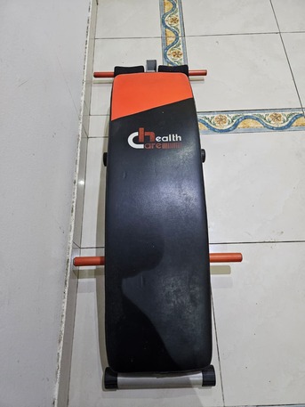 Riyadh, Health & Beauty Items, SAR 1200,  Rarely Used Running Machine With Inclining Feature And Crunches Bench For Sale