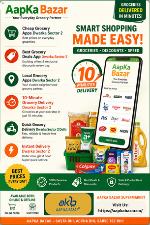 Dwarka, Household, Fast Grocery Delivery In Dwarka Sector 2 &ndash; Aap Ka Bazar