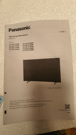 Al Bathaa, Electronics, SAR 1400,  A New Panasonic TH 75LX700M Model TV For Sale
