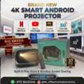BHD 33,  Brand New 4K Smart Android WIFI Projector (Built-In Play Store) & Mobile Screen Sharing