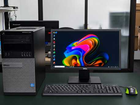 Manama, Computers, BHD 32,  Dell Core I3 - Computer Set Speed 3.30Ghz 4GB RAM | 500GB Win 10 Pro 19&prime;&prime; HD Monitor-/