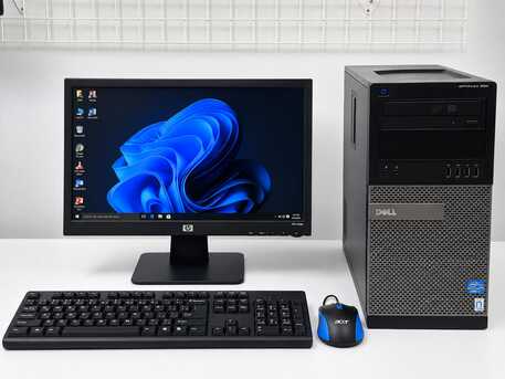 Manama, Computers, BHD 32,  Dell Core I3 - Computer Set Speed 3.30Ghz 4GB RAM | 500GB Win 10 Pro 19&prime;&prime; HD Monitor-/