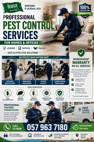 Jeddah, Pest Control, Professional Pest Control Services In Jeddah