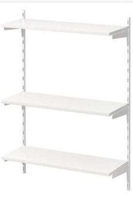 Khobar, Furniture, SAR 50,  White Ikea Wall Shelves (2 Sections) Good Condition