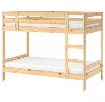 Riyadh, Furniture, SAR 800,  Ikea Bunk Bed With Spring Mattress