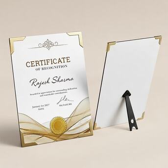 Bangalore, Collectibles, INR 600,  Frameless Certificate Frame