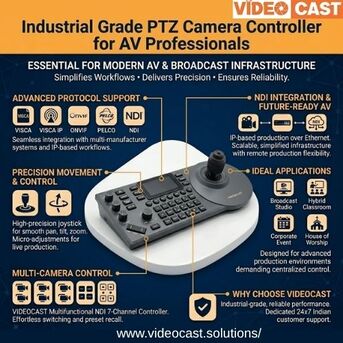 New York, Electronics, USD 500,  Industrial Grade PTZ Camera Controller For AV Professionals