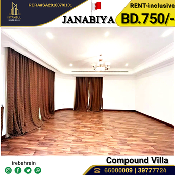 Janabiya, Villas, BHD 750,  Semi Furnished 3 BHK Villa For Rent In Janabiya - With EWA