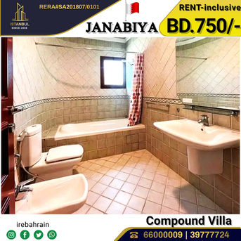 Janabiya, Villas, BHD 750,  Semi Furnished 3 BHK Villa For Rent In Janabiya - With EWA