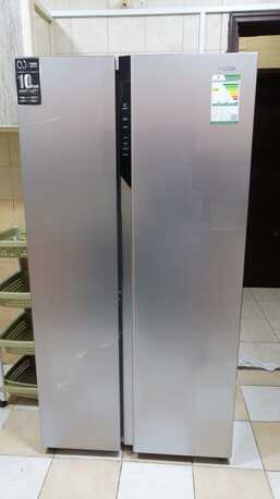 Jubail, Appliances, SAR 1900,  Haier Side By Side Refrigerator, 11.9Cu.ft, Freezer 5.9Cu.ft, Twin Inverter, Humidity Cont