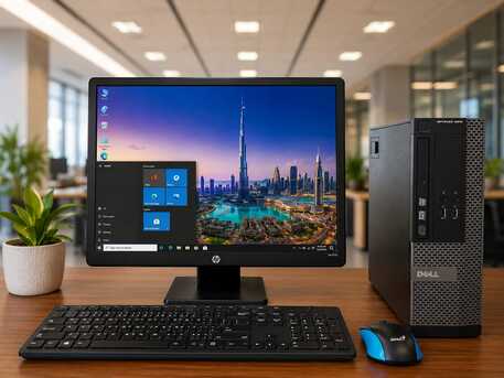 Manama, Computers, BHD 38,  Dell Core I5 - Computer Set Speed 3.30Ghz 8GB RAM | 500GB Win 10 Pro 19&prime;&prime; HD Monitor-/