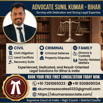 Mumbai, Legal, Family Lawyer In Patna For Divorce & Family Disputes | Advocate Sunil Kumar