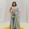 INR 1837,  Buy Women's Printed Peplum Sharara Set Online