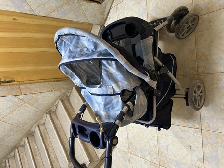 Buraidah, Baby & Kid Stuff, SAR 200,  Graco Stroller Mirage + Travel System - Blue Rock ( Bought For 1199 Sar)
