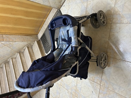 Buraidah, Baby & Kid Stuff, SAR 200,  Graco Stroller Mirage + Travel System - Blue Rock ( Bought For 1199 Sar)