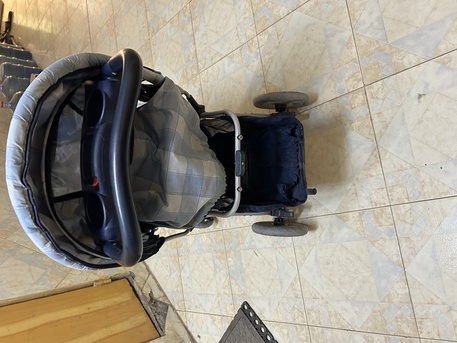 Buraidah, Baby & Kid Stuff, SAR 200,  Graco Stroller Mirage + Travel System - Blue Rock ( Bought For 1199 Sar)